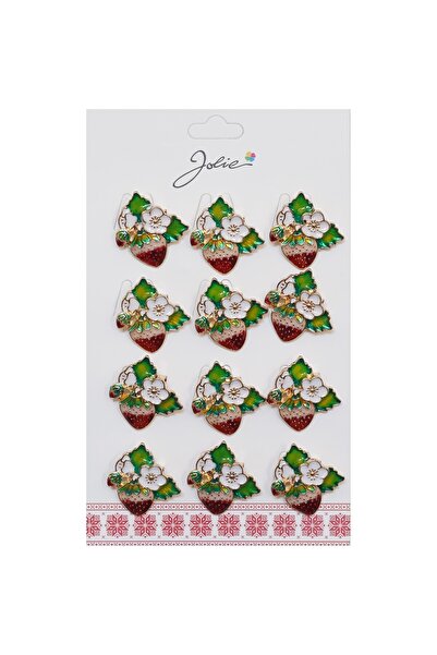 Flippy Set of 12 Strawberry Blossom Brooches