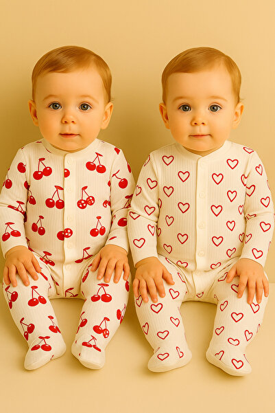 BESMİNO Bebek Tulum 2'li Paket