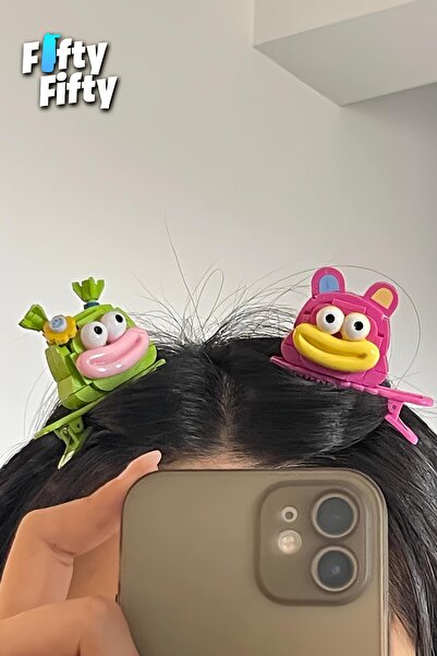 Vagonlife 4-Piece Hair Clip Set, Assemble First, Then Attach (2 Packs of 4 Pieces Will Be Sent) Building Block Clip Set