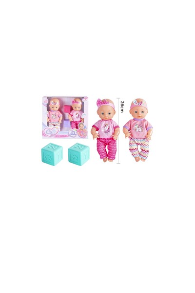 Toysea Cute Baby Doll Set for Kids, 2 Adorable Dolls with Unicorn Outfits and Accessories