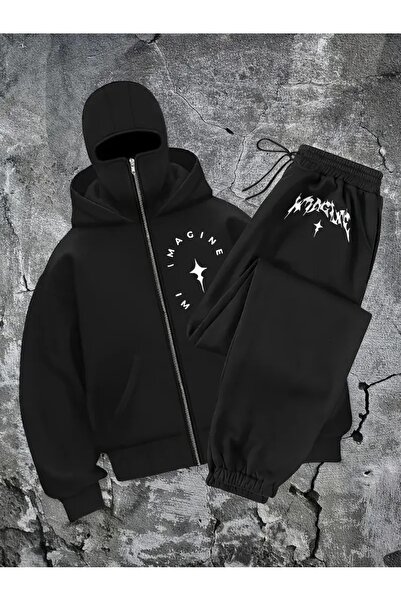 Flaubert - طقم بدلة رياضية كار ماسكلي نينجا يونيسكس بسحاب، كارديجان بسحاب سمي...