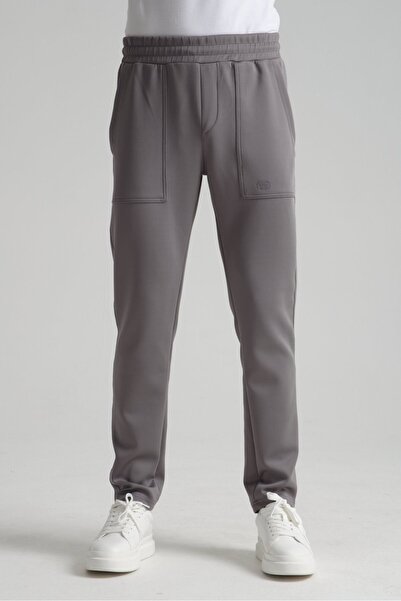 Shooter Sportswear Men's Straight Leg Lace-Up Waistband Jogger Sweatpants with Logo Detail