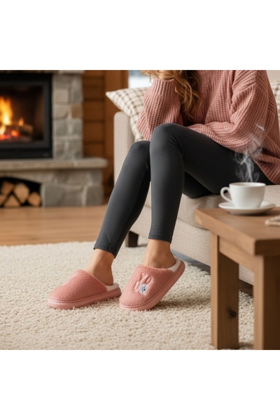 OEM Fluffy, warm and relaxing slippers for women, L707