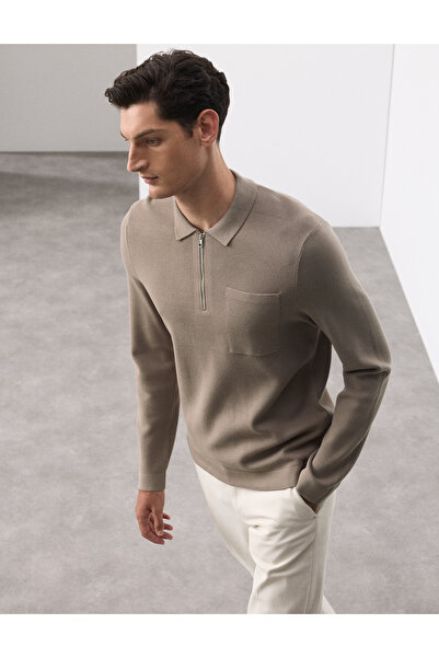 Marks & Spencer Relaxed Yarım Fermuarlı Polo Üst