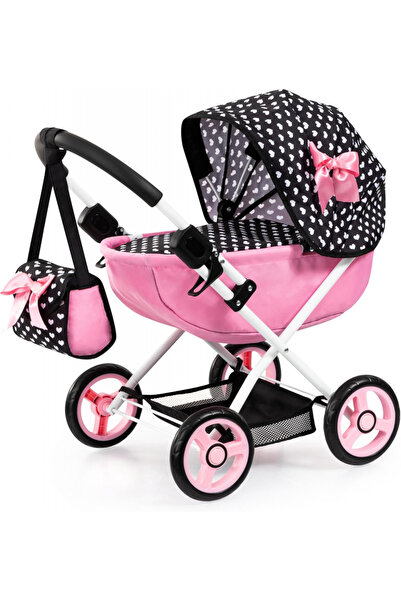 Bayer Carucior pliabil pentru papusi Anna Cosy Pinky Heart cu paturica,pernut...
