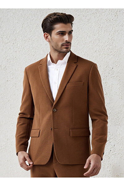 Iconic Men Regular Fit Textured Blazer