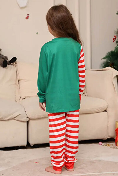 Welike Children's pajamas with Christmas motifs CandyCane