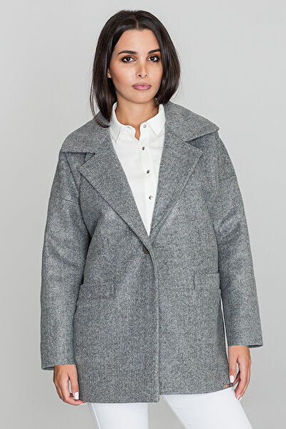 Figl Elegant winter coat for women in gray, size M590 Universal