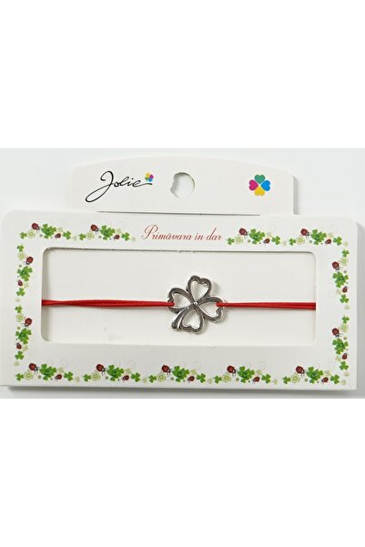 JOLIE 10 buc Martisor Bratara cu 2 Noduri Elastica, trifoi