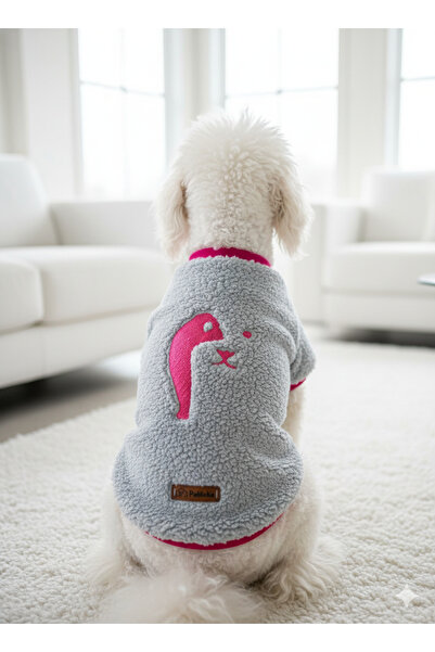 PATİLİNKA Cat - Dog Embroidered Welsoft Winter Sweat - Clothing