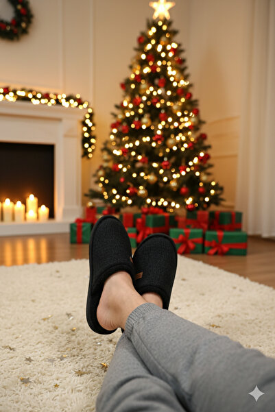 Deniz Terlik Men's Plush Warm Soft Indoor Slippers | Slippers |