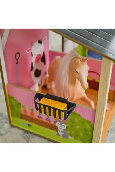 LikeSmart KidKraft WindMill MDF Wooden Dollhouse, 3-level, lift, lights & sounds, 154 cm