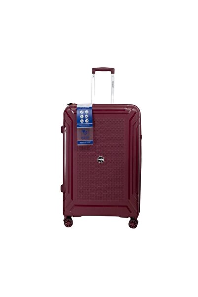 Prince Travelling Prince Pro High-Grade PP 8-Wheel Cavaro XL 3-Pc Luggage Set (21”+25”+29”) – Maroon, Durable Build