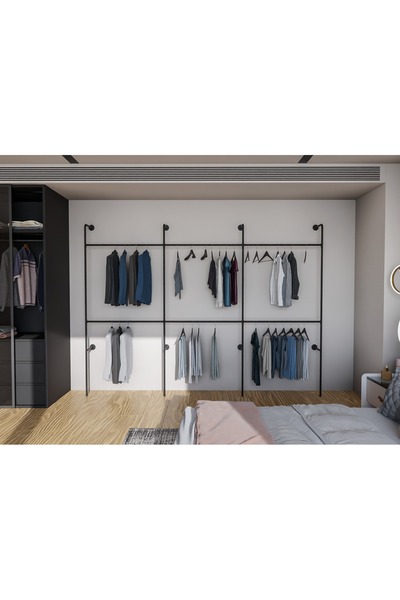 Armin Decor Metal 3’lü Askılık Sistemi | Portatif Ayarlanabilir Askı Ünitesi ...