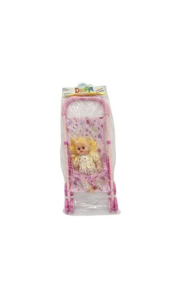 Toysea Dream Country Baby Doll Set with Stroller and English Song, Foldable Toy Buggy for Kids