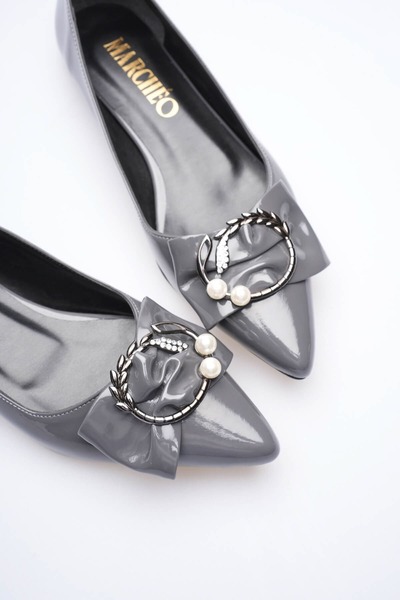 MARCHEO Charlotte Women's Gray Ballet Shoes