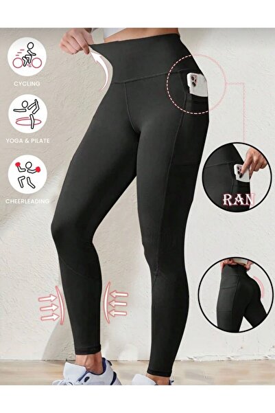 LACKH High Waist,Stretchy,Solid Color Leggings Comfortable Soft Stylish Style for Fitness with Side Pocket # Tights