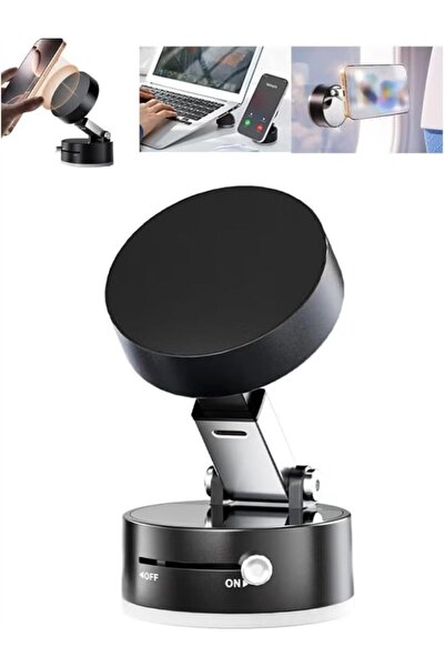 AutoFamily Magnetic Car Mobile Device Holder - 360° Adjustable Dashboard Mount (AF4-Black)