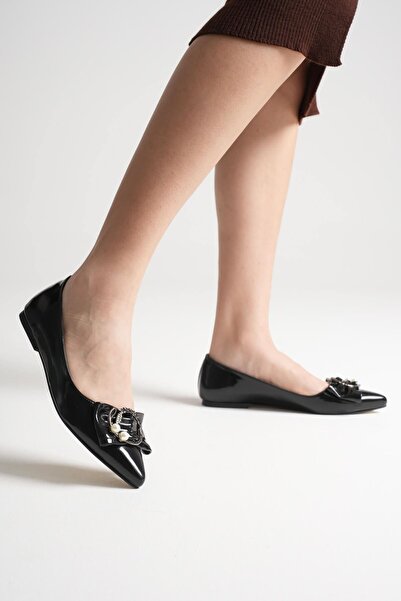 MARCHEO Charlotte Women's Black Ballet Shoes