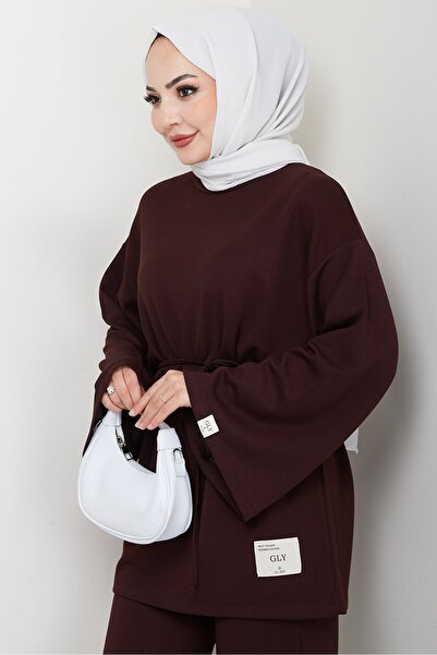 Bestenur Stringed Arma Detail Double Suit 1664 - Brown