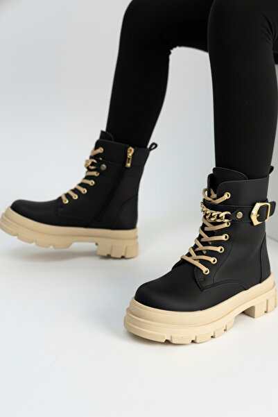 DİGGO KİDS Μπότες για κορίτσια με λεπτομέρεια από αλυσίδα, με φλις εσωτερικά, με φερμουάρ, καθημερινές μπότες, ελαφριά σόλα