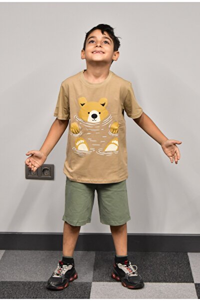 Banadamoda Boy's Printed T-shirt Shorts Set