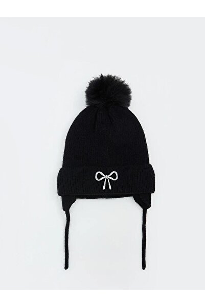 LC Waikiki Bow Embroidered Baby Girl Beanie (W5)