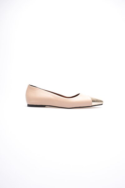 MARCHEO Margaret Women's Nude Gold Ballet Shoes