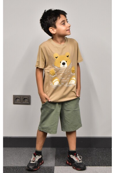 Banadamoda Boy's Printed T-shirt Shorts Set