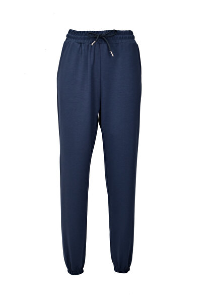 birizmoda Pantaloni de sport din material modal cu buzunare elastice - Indigo