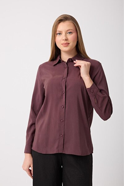 CLARENS GÖMLEK MODAL CUPRA TOP DÜĞME DETAYLI