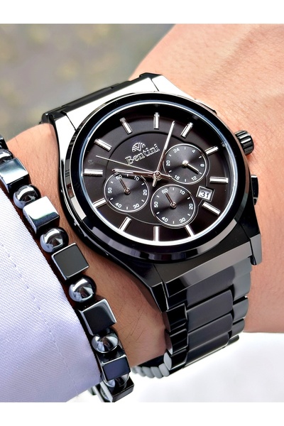 Bentini Men's Wrist Watch – Functional, Steel Band, Waterproof, 2-Year Warranty