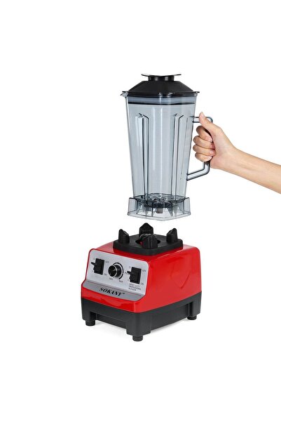 SOKANY Multifunctional Countertop Blenders Ice Shaver Food Grinder 2L 4500W SK-444 Black Red