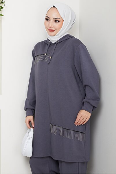 Bestenur Chain Detail Double Suit 1660 - Anthracite