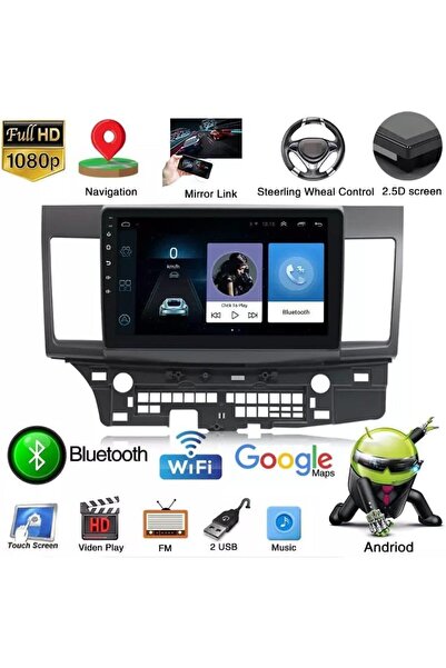 SHEZA STAR Android Car Stereo for Mitsubishi Lancer 2007-2017 6+128 Ahd Camera