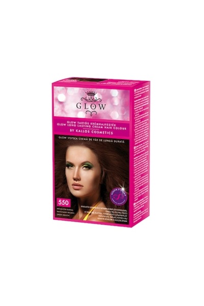 Kallos Cosmetics Kallos Glow Hair Dye 40ml, No.550 Satin Mahogany