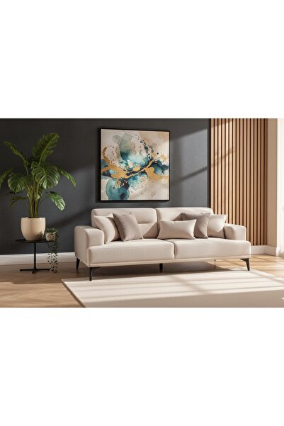 Vivense STİLL ÜÇLÜ KOLTUK, KREM