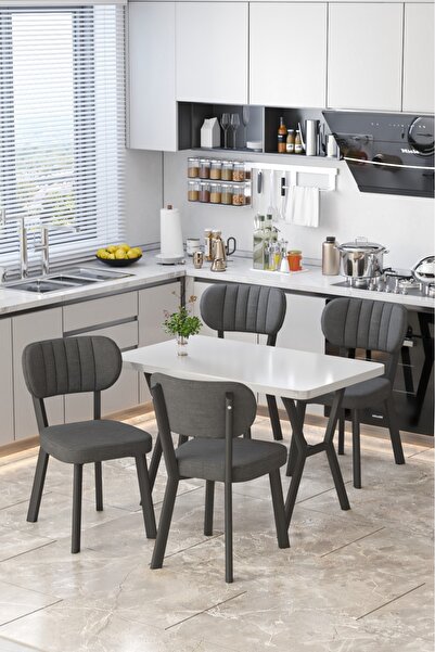 SRC MASA 4 SANDALYE TAKIMI BEYAZ