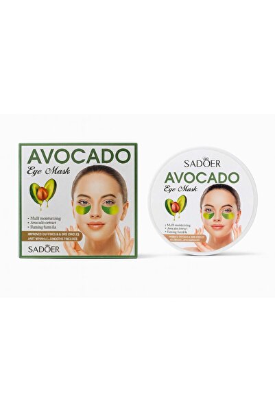 SADOER Mască pentru ochi cu avocado – Avocado Eye Mask 60 buc