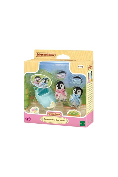 Nilly Toys 5695 دمى البطريق من سلسلة سيلفانيان فاميليز مع سيارة +4 سنوات