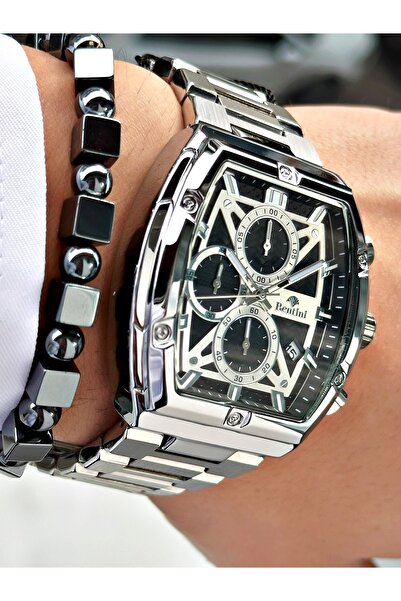 Bentini Functional Men's Watch with Rectangular Design