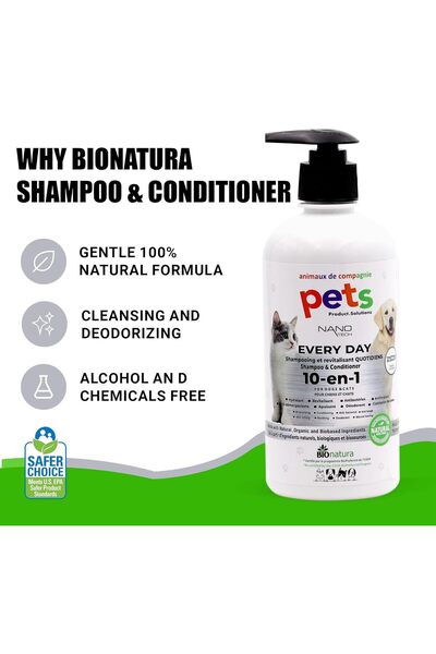 Bionatura Organic Pets Everyday Shampoo and Conditioner (Chamolile)