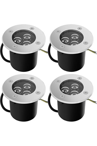 OEM Set of 4 garden LED lamps, MDD-3W, warm white, IP65, 3W each