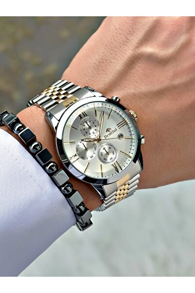 Bentini Men's Wrist Watch – Functional, Steel Band, Waterproof, 2-Year Warranty