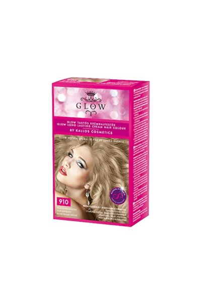 Kallos Cosmetics Vopsea de păr Kallos Glow 40 ml, nr. 910 Blond deschis cenușiu