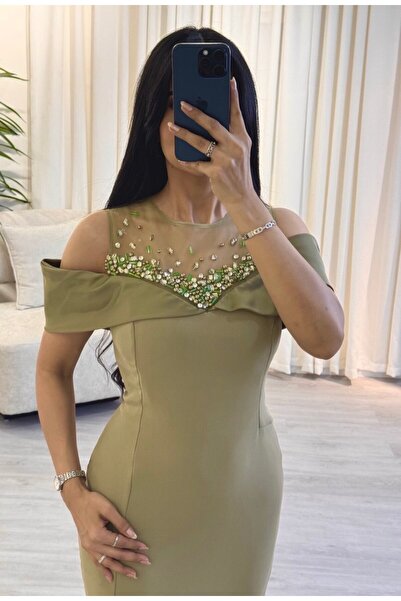 SELSAL soft embroidered evening dress