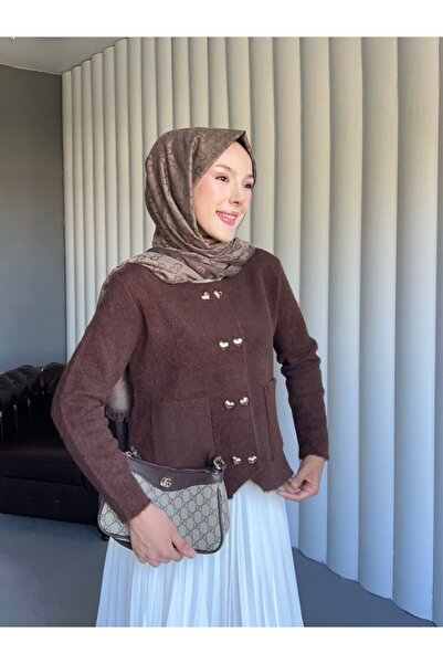 Thebomb Merve Pocketed Knitwear Jacket