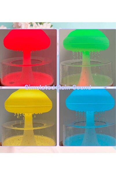 Beauenty Rain Cloud Humidifier – Cute Night Light, 7 LED Colors, 2000mAh, 500ml