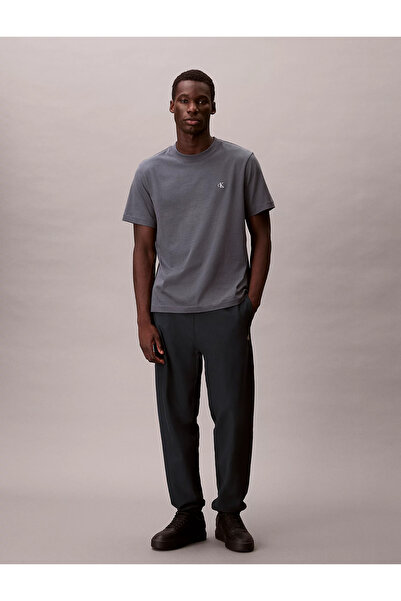 Calvin Klein Men's Regular Fit Elastic Waist and Cuffs Cotton Navy Blue Sweatpants Lv04Rc279G-Qq5