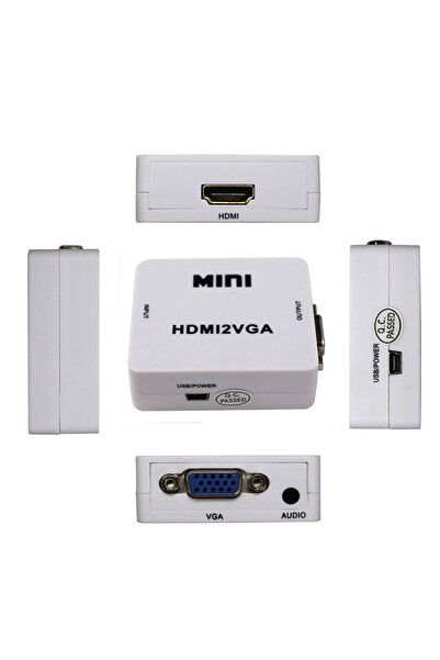 Leonpro HDMI to Vga+Audio Converter with Switcher for Hdtv Projector HDMI 2 Vga Converter